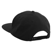 Old English A Embroidered Brushed Cotton Twill High Profile Extra Size Cap - Black OSFM