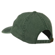 Heraldic Lion Embroidered Washed Cotton Twill Cap