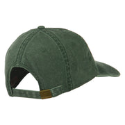 Heraldic Lion Embroidered Washed Cotton Twill Cap