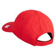The Few The Proud US Marine Embroidered 6 Panel Unstructured Cotton Twill Cap Made in USA - Red OSFM