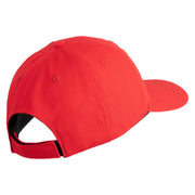 The Few The Proud US Marine Embroidered 6 Panel Unstructured Cotton Twill Cap Made in USA - Red OSFM