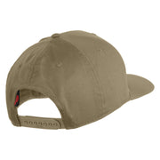 US Air Force Retired with Wing Embroidered Solid Cotton Cap - Khaki OSFM