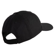 The Few The Proud US Marine Embroidered 6 Panel Unstructured Cotton Twill Cap Made in USA - Black OSFM