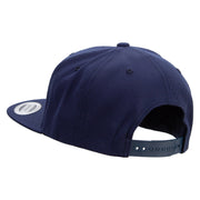 Beige Scorpio Logo Embroidered Wool Blend Prostyle Snapback Cap - Navy OSFM