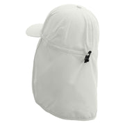 Horse Race Embroidered Flap Hats - White OSFM