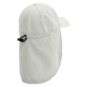 Horse Race Embroidered Flap Hats - White OSFM