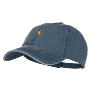 Mini Heart Finger Embroidered Washed Cap