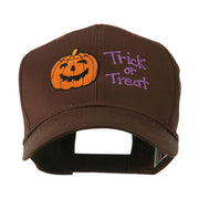 Halloween Trick or Treat Pumpkin Embroidered Cap