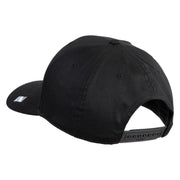 US Air Force Retired with Wing Embroidered Solid Cotton Cap - Black OSFM