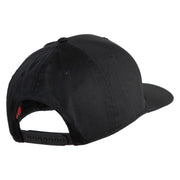 US Air Force Retired with Wing Embroidered Solid Cotton Cap - Black OSFM