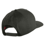 US Air Force Retired with Wing Embroidered Solid Cotton Cap - Charcoal OSFM