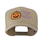 Halloween Trick or Treat Pumpkin Embroidered Cap