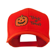 Halloween Trick or Treat Pumpkin Embroidered Cap