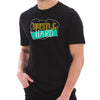 Hustle Hard Phrase Graphic Design Short Sleeve Cotton Jersey T-Shirt