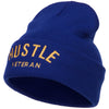 Hustle Veteran Embroidered Long Beanie