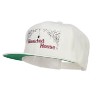 Haunted House Embroidered Snapback Cap