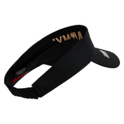 Licensed Golden US Army Embroidered Cotton Twill Sun Visor - Black OSFM