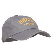 Hustle Veteran Embroidered Washed Cap