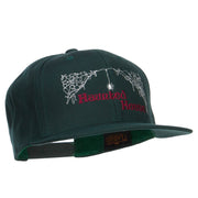 Haunted House Embroidered Snapback Cap