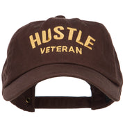 Hustle Veteran Embroidered Washed Cap