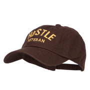 Hustle Veteran Embroidered Washed Cap