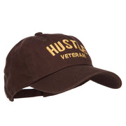 Hustle Veteran Embroidered Washed Cap