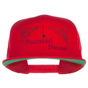 Haunted House Embroidered Snapback Cap