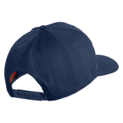 USSF with Delta Embroidered Solid Cotton Twill Pro Style Cap - Navy OSFM
