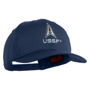 USSF with Delta Embroidered Solid Cotton Twill Pro Style Cap - Navy OSFM