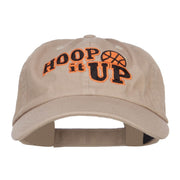 Hoop It Up Basketball Embroidered Low Cap