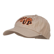 Hoop It Up Basketball Embroidered Low Cap