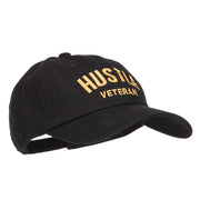 Hustle Veteran Embroidered Washed Cap