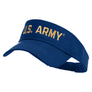 Licensed Golden US Army Embroidered Cotton Twill Sun Visor - Royal OSFM
