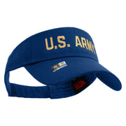 Licensed Golden US Army Embroidered Cotton Twill Sun Visor - Royal OSFM