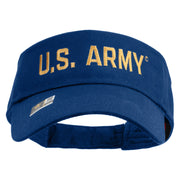 Licensed Golden US Army Embroidered Cotton Twill Sun Visor - Royal OSFM