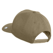 USSF with Delta Embroidered Solid Cotton Twill Pro Style Cap - Khaki OSFM