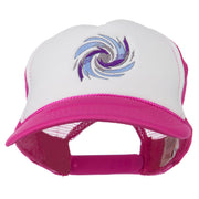 Hurricane Embroidered Foam Mesh Back Cap