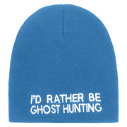 I'd Rather Be Ghost Hunting Short Beanie