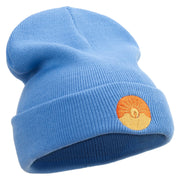 Arizona Sunshine Icon Embroidered 12 Inch Long Knitted Beanie - Sky-Blue OSFM