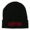 Halloween Survivor Embroidered Long Beanie