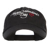 Happy Valentine's Day Embroidered Low Cap