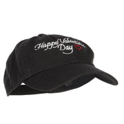 Happy Valentine's Day Embroidered Low Cap