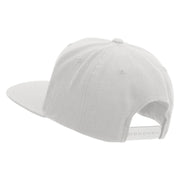 Licensed Eagle Navy Retired Embroidered Wool Blend Prostyle Snapback Cap - White OSFM