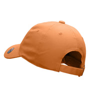 Hedgehog Embroidered Low Profile Dyed Cotton Twill Cap