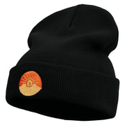 Arizona Sunshine Icon Embroidered 12 Inch Long Knitted Beanie - Black OSFM