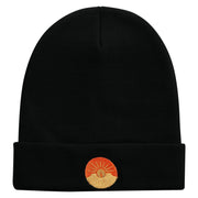 Arizona Sunshine Icon Embroidered 12 Inch Long Knitted Beanie - Black OSFM