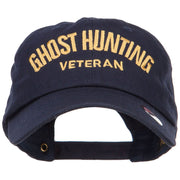 Ghost Hunting Veteran Embroidered Unstructured Cap