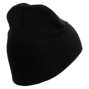 Licensed Golden US Army Embroidered 8 Inch Knitted Short Beanie - Black OSFM