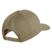 US Air Force Wing Embroidered Solid Cotton Twill Pro Cap - Khaki OSFM