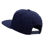 Licensed Eagle Navy Retired Embroidered Wool Blend Prostyle Snapback Cap - Navy OSFM